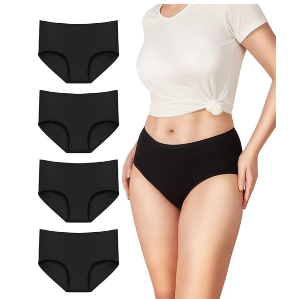 Reshinee Cotton Women's Underwear High Waisted Breathable Full Briefs 4pk S NEW